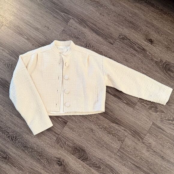 Rebecca Taylor Winter Tweed Crop Jacket